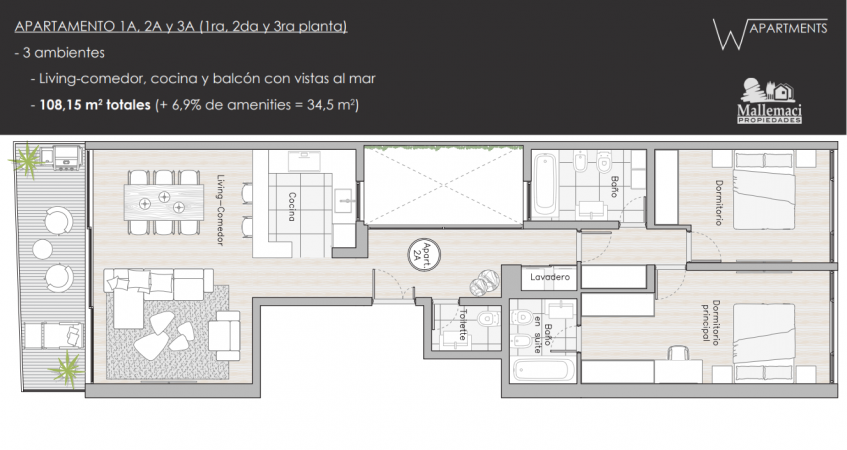 VENTA AL POZO - FRENTE AL MAR, EXCLUSIVAS UNIDADES DE 2 Y 3 AMBIENTES 