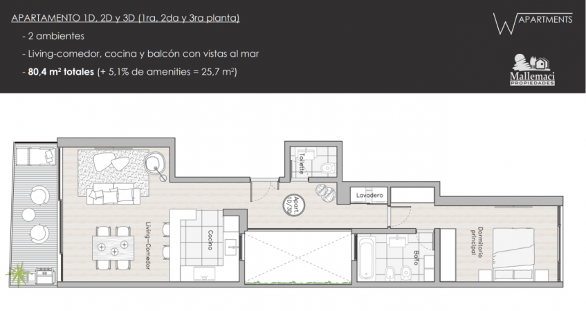 VENTA AL POZO - FRENTE AL MAR, EXCLUSIVAS UNIDADES DE 2 Y 3 AMBIENTES 