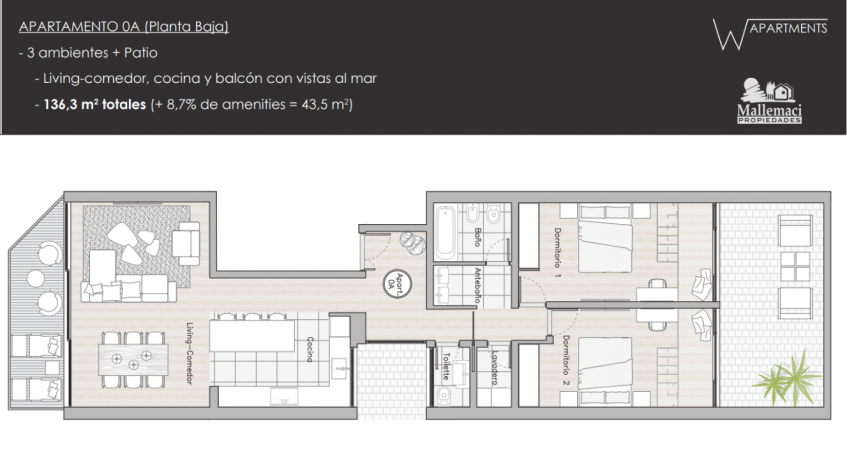 VENTA AL POZO - FRENTE AL MAR, EXCLUSIVAS UNIDADES DE 2 Y 3 AMBIENTES 