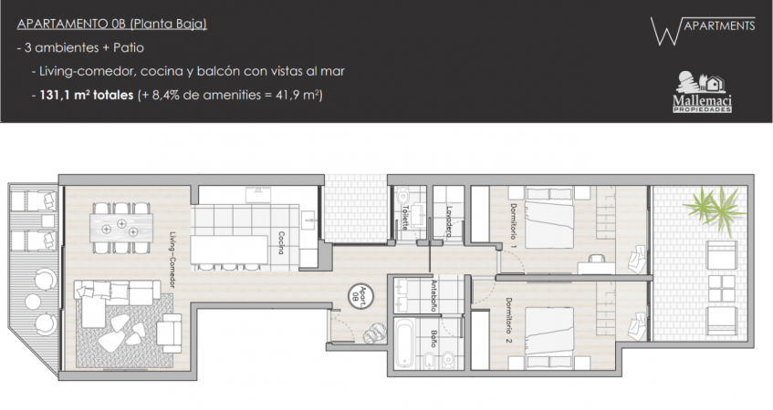 VENTA AL POZO - FRENTE AL MAR, EXCLUSIVAS UNIDADES DE 2 Y 3 AMBIENTES 